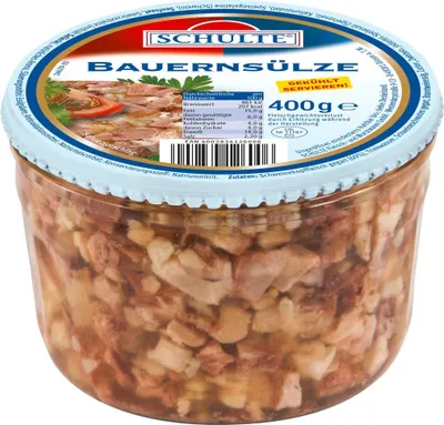 Image de Schulte Tête de porc en gelée affinée avec un mélange d'épices 400g