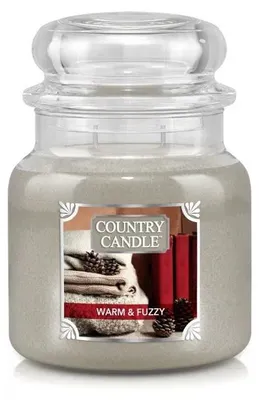 Immagine prodotto di Candela profumata Country Candle Warm & Fuzzy, media, con due stoppini (453 g)