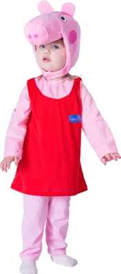 Immagine prodotto di Costume da Peppa Pig, costume intero, costume ufficiale da bambino (taglia 2-3 anni)