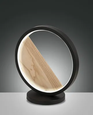 Produktbild von Fabas Luce LED Tischleuchte Pierre Ø180mm 29W Warmweiß Schwarz dimmbar
