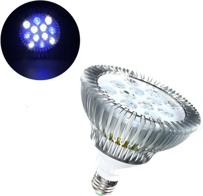 Image de 12W E27 LED récif corallien plante de croissance réservoir de lumière aquarium Par38 85-265V