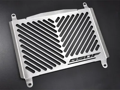 Obrázek produktu pro ZIEGER kryt chladiče kompatibilní s Honda CB 650 F Design Logo stříbrná