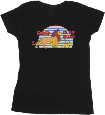 Produktbild von Disney - "The Lion King Dad Boss" T-Shirt für Damen BI25324 (S) (Schwarz)