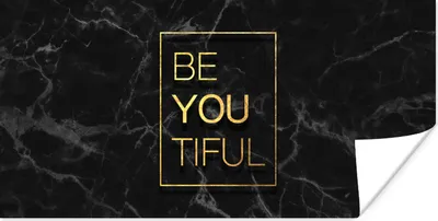 Produktbild von MuchoWow® Poster Zitate - Sprichwörter - Gold - Marmor 40x20 cm - Poster für die Wand - Poster Schlafzimmer