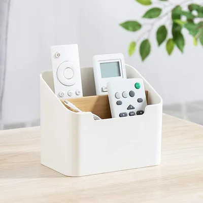 Produktbild von Fernbedienungshalter, Schreibtisch-Aufbewahrungsbox, Behälter für Schreibtisch, Bürobedarf, Zuhause