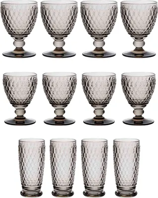 Produktbild von Villeroy & Boch Boston Coloured Wein- & Longdrinkgläser 12er Set smoke
