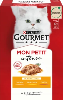 Produktbild von GOURMET Mon Petit Mix Geflügel - Nassfutter für Katzen - 6 x 50 g