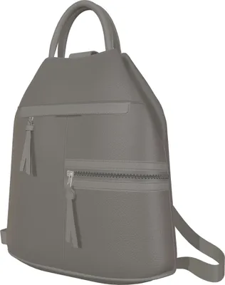 Produktbild von Eleganter Damen Veganer Kunstleder Rucksack 30606 Grau