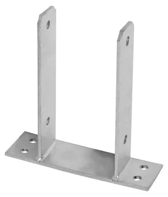 Image de Pied de Poteau en U Type Pbu-121 - 200x60x200x121x5 mm - D-Work