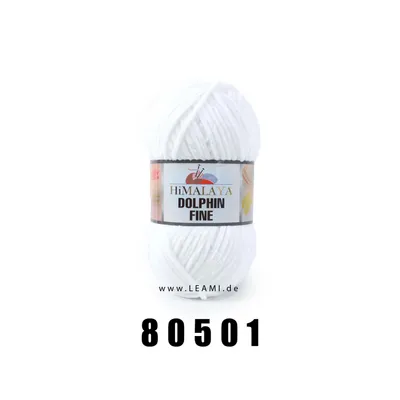 A single ball of white yarn on a white background.