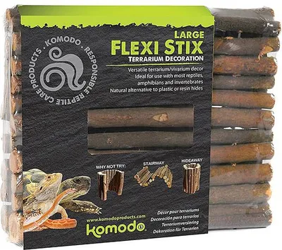 Produktbild von Komodo Flexi Stix Large - Versteck / biegsame Stäbe komodo