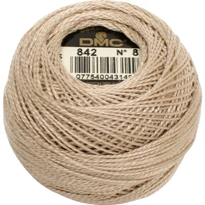 Produktbild von DMC Perlgarn Knäuel Stärke 8, 10 g, 116A/8-842