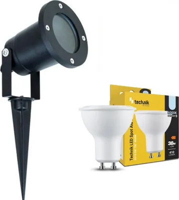 Produktbild von Außenleuchte Gartenbeleuchtung Außen Spot Gartenleuchte Pflanzenstrahler mit GU10 Fassung IP65 wasserdicht Neutralweiß