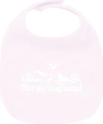 Produktbild von Huuraa Unisex Babylatz Norderoogsand Strandmotiv Geschenk Babypink  Baumwolle Norderoogsand Mitbringsel