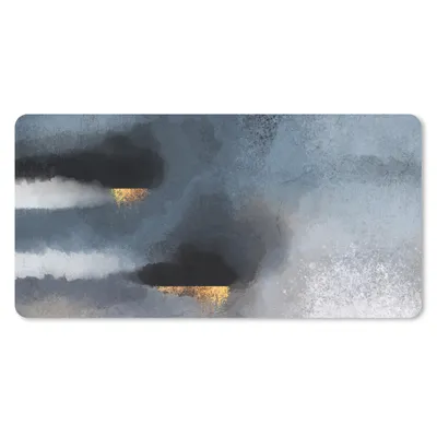 Produktbild von MuchoWow® Schreibtischunterlage Wolken - Gold - Abstrakt 80x40 cm - XXL Mauspad - Gaming Mauspad
