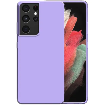 Immagine prodotto di Smartphonica Custodia in silicone per Samsung Galaxy S21 Ultra con interno morbido - Viola