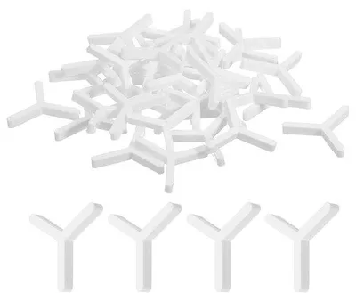 Productafbeelding van 100 stuks Y-vormige plastic afstandhouders, 2 mm