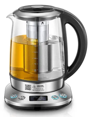 Glaskocher 1,7 l mit Temperatureinstellung, 2200 W, LCD-Display