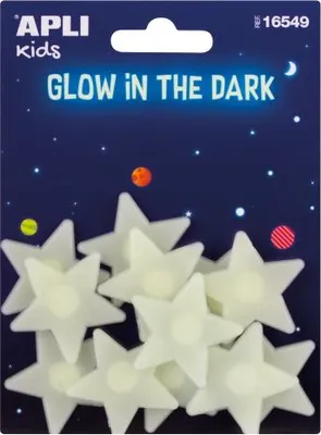 Obrázok produktu pre Veľké fluorescenčné hviezdy, 12 kusov