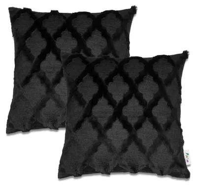 Produktbild von Kissenbezug Deko Kissenhülle Kissenbezüge Skandi Muster 2er Set Sofa Zierkissen