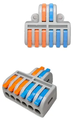 Productafbeelding van Draadconnector, push-in krimpklem, veelzijdige compatibiliteit, DF-62, 5 stuks