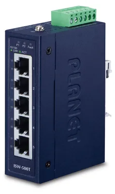 Image de PLANET Industrial 5-Port 10/100TX Compact Ethernet Switch