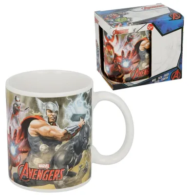 Productafbeelding van Cartoon keramische mok, Avengers, Marvel, model mok, 325 ml, beker voor kinderen, ideaal voor het ontbijt