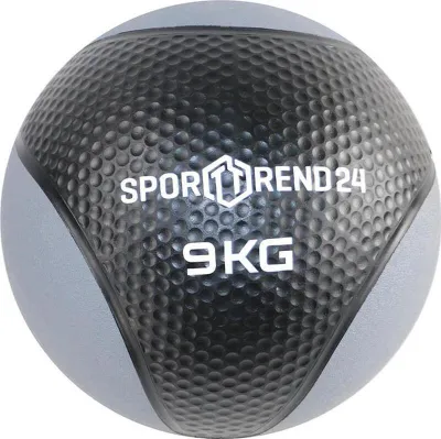 Produktbild von Sporttrend 24® Medizinball 1-12 kg in schwarz | Gewichtsball, Trainingsball, Gewicht Ball, Fitness (9kg)