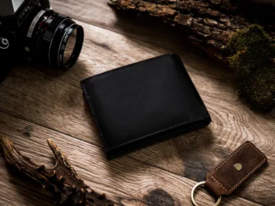 Obrázek produktu pro Peterson pánská kožená peněženka RFID horizontální černá 11,5x9 cm