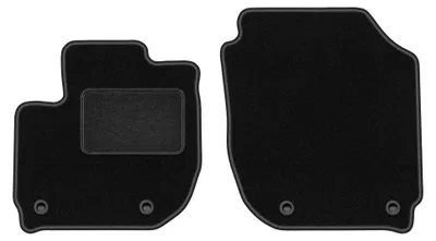 Image de Tapis avant en moquette pour Honda HR-V II 2014-2018 (crossover) – 2 pièces, noirs, sur mesure – Wielganizator LUX