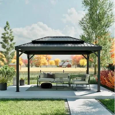 Zdjęcie produktu dla Pawilon SOJAG London 1014 z moskitierą 299,3 x 423 cm czarny