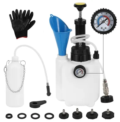 Image de Vigevee Purgeur de freins pour voiture, adaptateur 4 en 1, purgeur de freins à air comprimé, 3 L