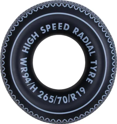 Produktbild von JILONG JL041087NPF, Schwarz, Weiß, Schwimmring, Muster, Vinyl, 9 Jahr(e), 90 cm