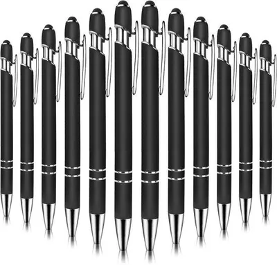 Produktbild von Stylus-Stifte für Tablet und Smartphone - 12 Stück - Stylus-Stift - Tablet-Stift - Touch-Stift - Mit Clip - Für Zeichen-Tablets