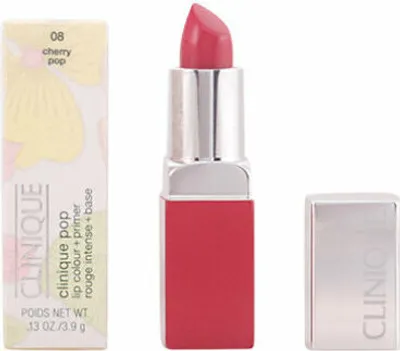 Produktbild von Clinique Pop Lip Colour + Primer, Rot, Cherry Pop, 1 Farben, Feuchtigkeitsspendend, Glättend, Creme, Ricinus Communis (Castor) Seed Oil, Diisostearyl Malate, Trioctyldodecyl Citrate, Lanolin Oil,...