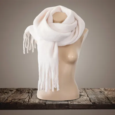 Produktbild von Damen XXL Winterschal Oversized in beige Damenschal Schal kuschelig weich