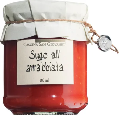 Produktbild von Cascina San Giovanni Sugo all'arrabbiata scharf 180 ml.