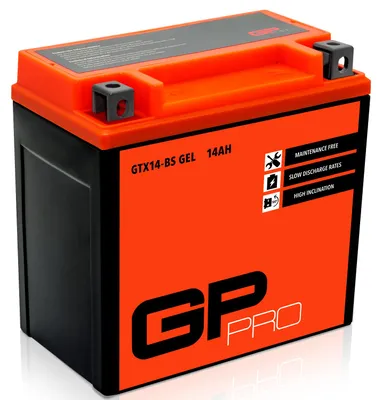 Image de Batterie gel GP-PRO GTX14-BS, 12 V, 14 Ah, 200 A, batterie de démarrage pour moto