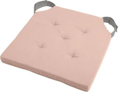 Produktbild von STOF | Sitzkissen - DUO 38x38 cm - Hellgrau - Komfortabel und Elegant - Mit praktischen Riemen