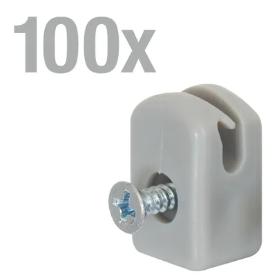 Immagine prodotto di Alberts 836290 Portafilo di tensione con vite, plastica, grigio, set da 100
