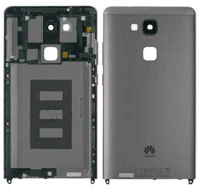 Produktbild von Huawei Mate 7 Backcover + Kameraglas, Schwarz
