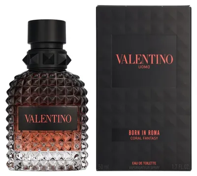 Produktbild von VALENTINO Born In Roma Coral Fantasy, Männer, 50 ml, Spray, ALCOHOL ● PARFUM / FRAGRANCE ● AQUA / WATER / EAU ● LIMONENE ● LINALOOL ● COUMARIN ●..., 1 Stück(e)