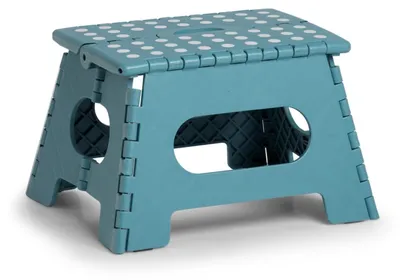 Produktbild von ZELLER Klapphocker 13032 aus Kunststoff, eisblau / Tritt / Klappstiege