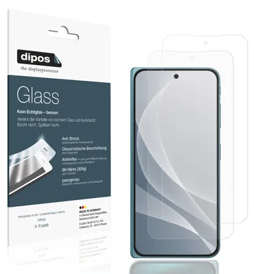 Image de 2x Protection ecrán pour Vivo X Fold6 Face extérieure mat Verre souple Film Protecteur 9H dipos