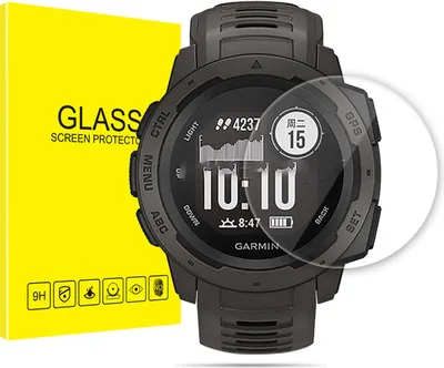 Produktbild von INF Garmin Instinct 2 Displayschutzfolie (2er-Pack), Gehärtetes Glas [EZ Fit]