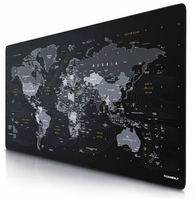 Produktbild von Titanwolf Gaming Mauspad, XXXL Speed Mousepad 1200 x 600 mm, Geschwindigkeit & Präzision, Wolf Global