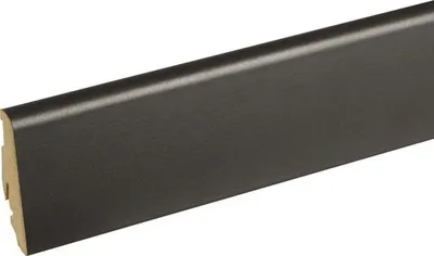 Produktbild von SKANDOR Sockelleiste MDF FU60L foliert anthrazit 2400 x 58 x 19 mm
