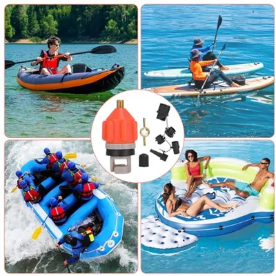SUP-Pumpadapter für Kompressor mit 5 verschiedenen Düsen - Ideal für aufblasbare Boote und Paddleboards