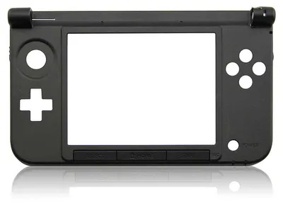 Produktbild von Nintendo 3DS XL Gehäuse Mittelrahmen, Innenteil, Rahmen, Frame, Innenblende, Farbe:Schwarz