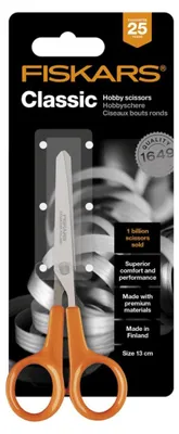 Produktbild von Fiskars 1005154, Gerader Schnitt, Einzelbild, Orange, Edelstahl, Beidhändig, Gerader Griff